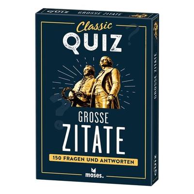 Classic Quiz Große Zitate, von Andrea Köhrsen, Moses. Verlag GmbH