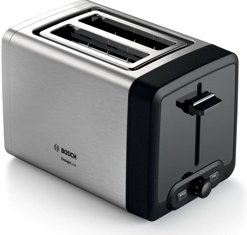 Bosch Toaster "DesignLine", schwarz, B:30cm H:19,5cm T:17cm, Toaster, Toaster schwarz Einheitsgröße