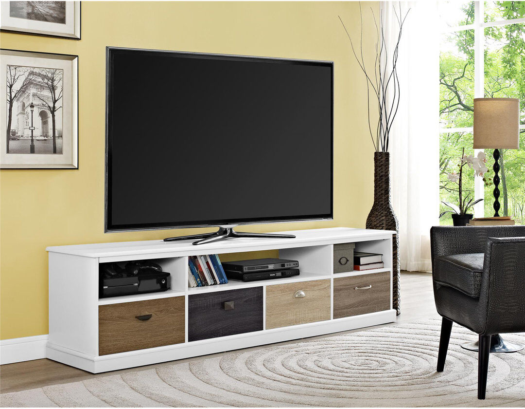 Zipcode Design Creason TV Stand for TVs up to 65" White 65"