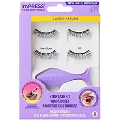 KISS, Künstliche Wimpern, imPRESS No Glue Strip Lash 01 (Künstliche Wimpern)