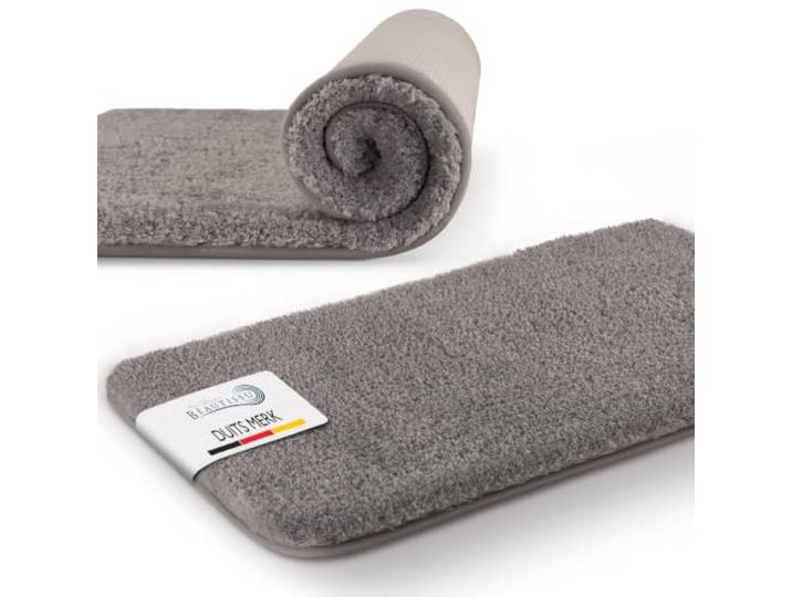 Beautissu badmat antislip hoogpolig tapijt geschikt voor vloerverwarming