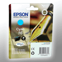 Epson Tinte C13T162240 cyan 16