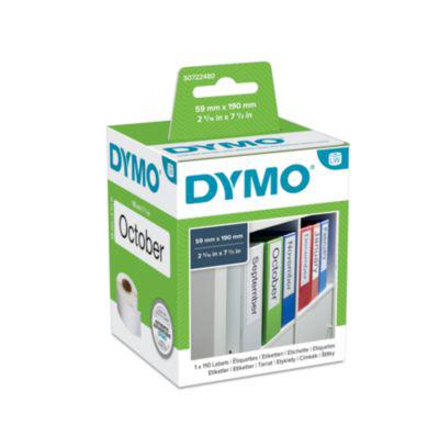 DYMO LabelWriter Ordner-Etiketten, permanent, 59 x 190 mm, 110 Stück