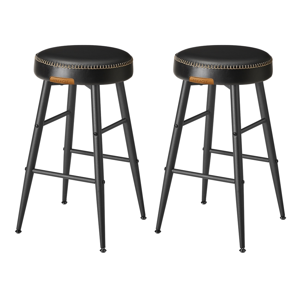 VASAGLE EKHO Kollektion - Barhocker 2er Set einfacher Aufbau 63 cm hoch LBC080B01
