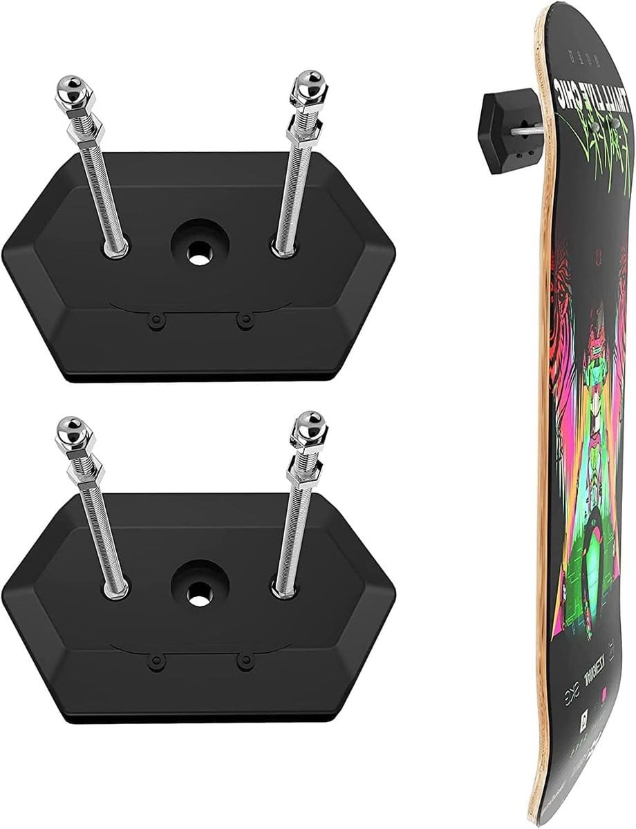 Skateboard Wandbeugel - Zwart Skateboard Deck Display Hanger