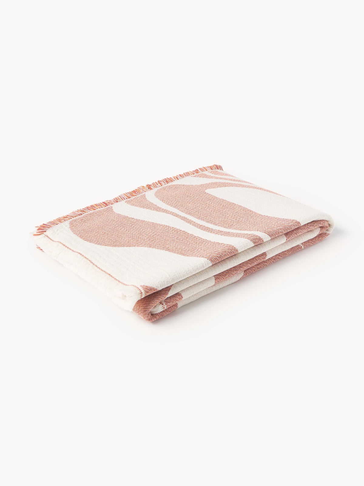 Westwing Collection Jacquard plaid Rui met franjes