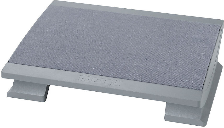Fußstütze, ergonomisch, Stellfläche BxT 450 x 390 mm, mit Teppichbelag, grau MAUL