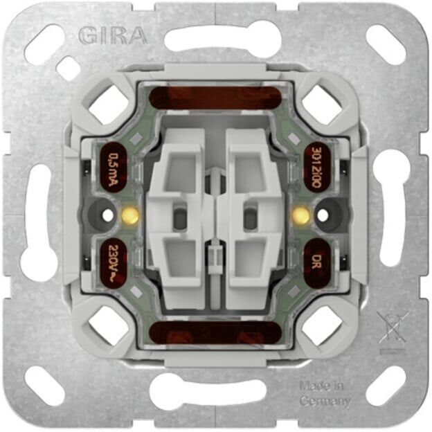 Gira Interrupteur à bascule avec témoin lumineux Einsatz 382500 (382500)