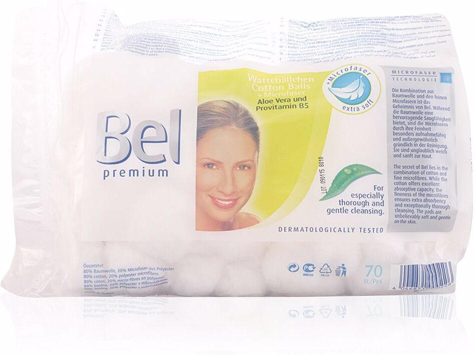 Bolas de algodão Bel Premium 70 unidades