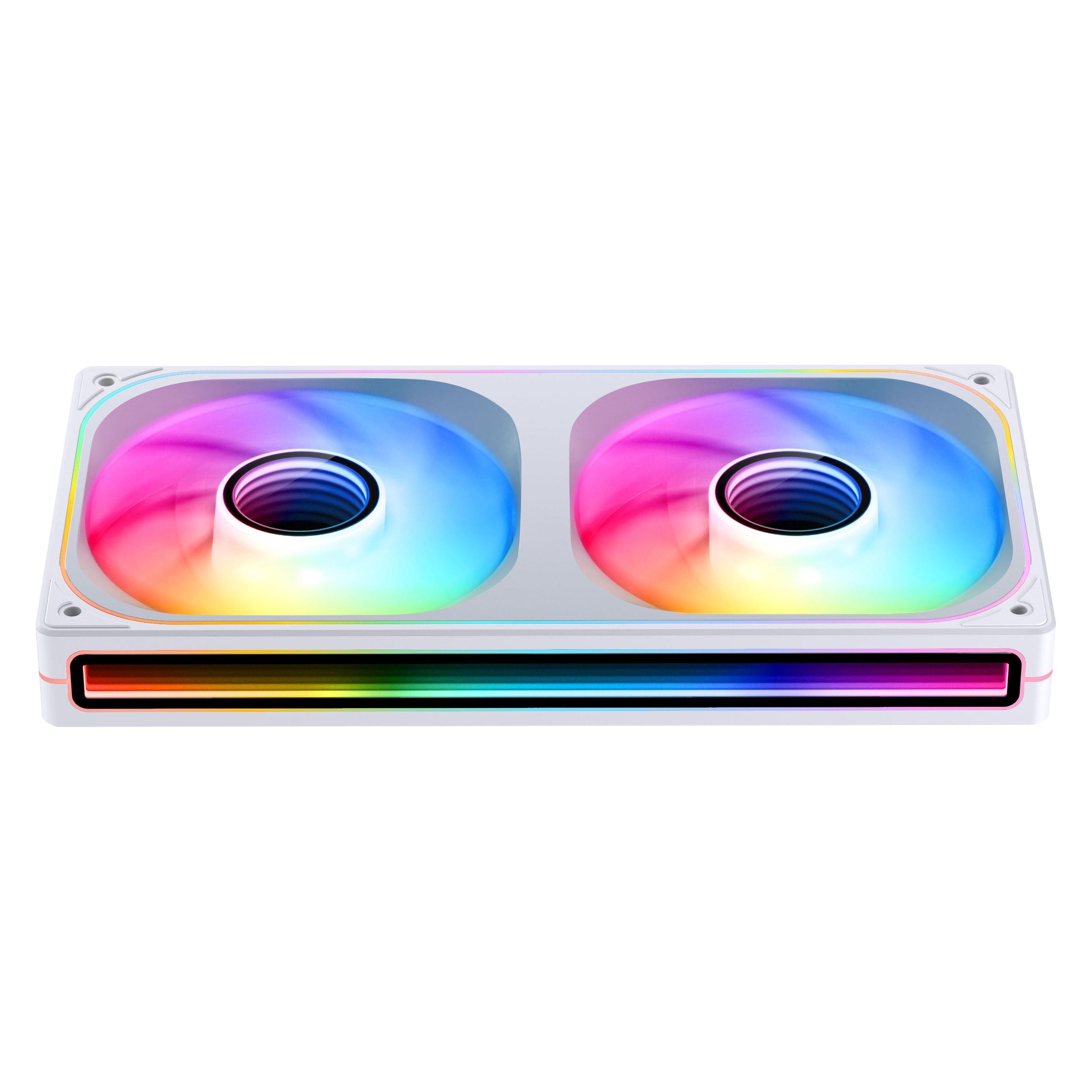 Jonsbo ZB-240 Infinity Mirror ARGB PWM Lüfter - 240mm, weiss (240 mm) (ZB-240W)