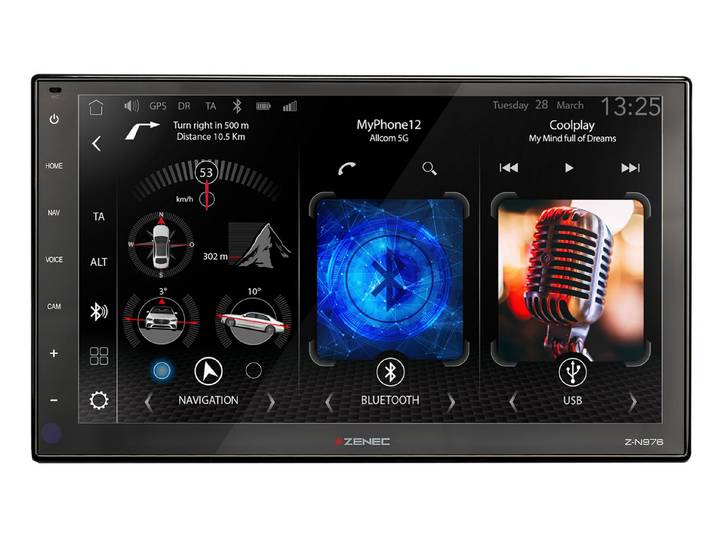 Zenec Zenec Z-N976, 2-DIN Autoradio, Apple CarPlay und Google Android Auto Autoradio (Freisprecheinrichtung)