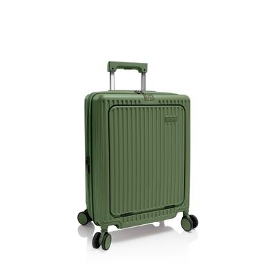 Handgepäck-Trolley HEYS "Heys Latch", Gr. B/H/T: 53cm x 38,3cm x 22,4cm, pine grün, Aluminium, Polycarbonat, Polyester, Strukturmuster, leichte Abriebeffekte, matt, unifarben, Basic, Koffer, Reisekoffer, Trolley, handgepäcktauglich mit...