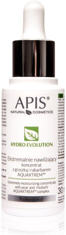 Apis Natural Cosmetics Hydro Evolution concentré hydratation intense visage 30 ml