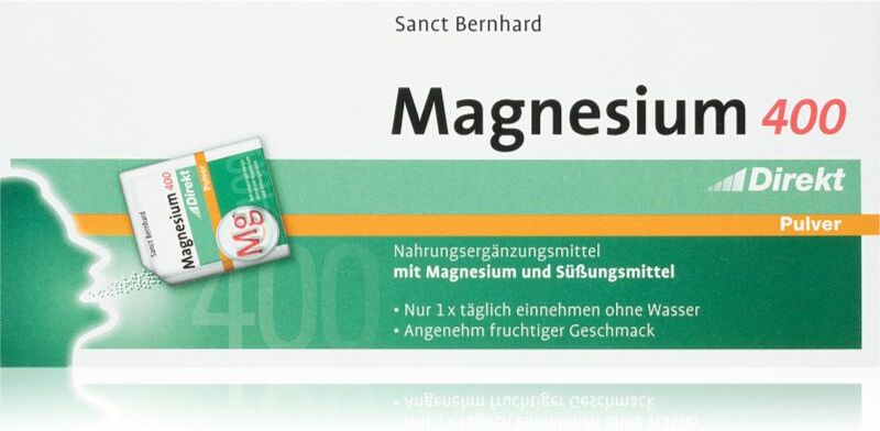 Sanct Bernhard Magnesium 400mg Pulver für orale Lösungen mit hohem Magnesiumanteil im Beutel 60 St.