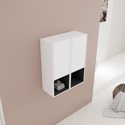 "Beingnext 12""/24""/36"" Wall Mounted Bathroom Side Cabinet With Soft Close Door And Shelf"