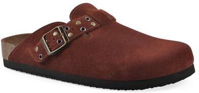 Women's Benben Footbeds Clog by White Mountain in Rust Suede (Size 5 M)