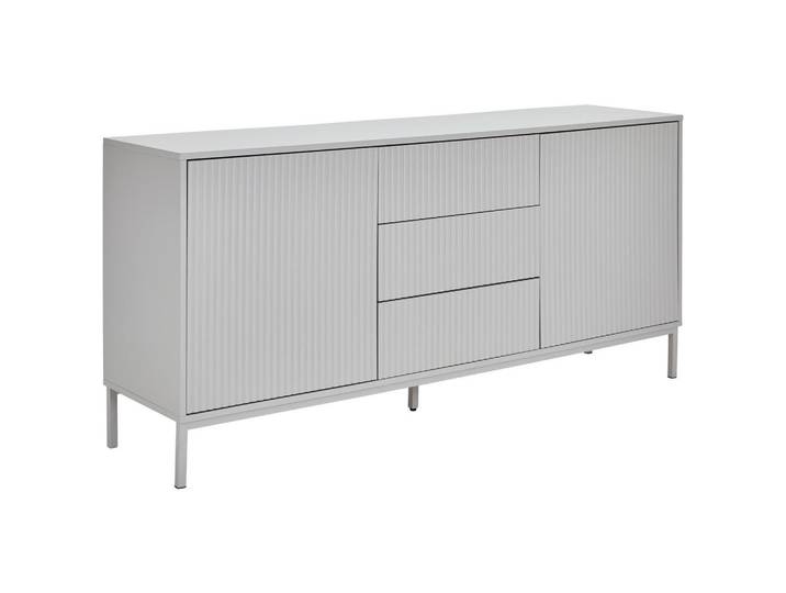 Carryhome Sideboard, Kaschmir, Metall, Wellen, 2 Fächer, 3 Schublade(n) Schubladen, 160x75x40 cm, Bsci, stehend, Wohnzimmer, Kommoden & Sideboards, Sideboards