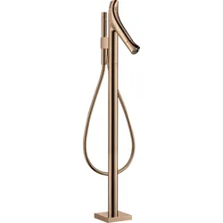 hansgrohe AXOR Starck Organic Wannenthermostat freistehend, 2 Verbraucher, 12016300, Farbe: Polished Red Gold