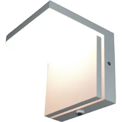 Außenwandleuchte Fassadenlampe LED Wandlampe Haustürleuchte weiß H 14,5 cm