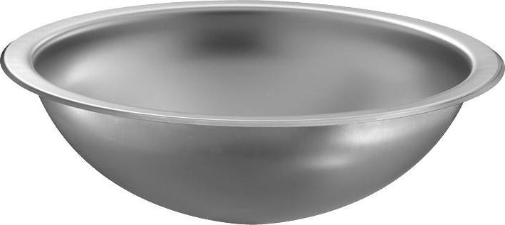 Delabie HEMI inbouw wastafelmengkraan zonder overloop, satijn afwerking, diameter 385 mm