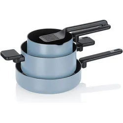 Kela Kochtopf-Set Mira 5tlg, Pfannenset + Topfset, Blau