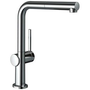 hansgrohe Küchenarmatur Talis M54, chrom, Hochdruck, 360° schwenkbar, ausziehbarer Auslauf