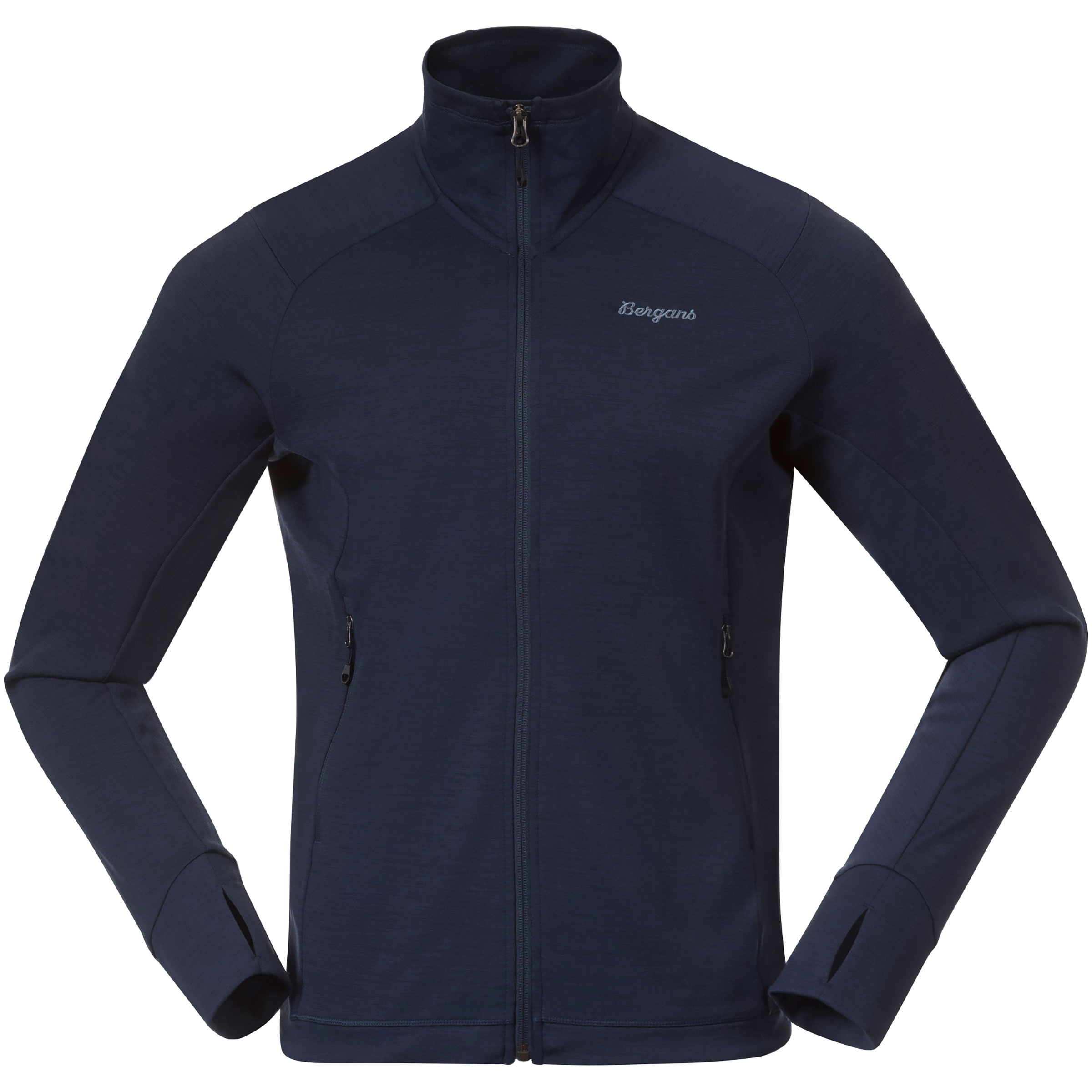 Bergans Rabot Merino Tech Herren Wanderjacke blau Größe S Trekking Elastisch Merinowolle