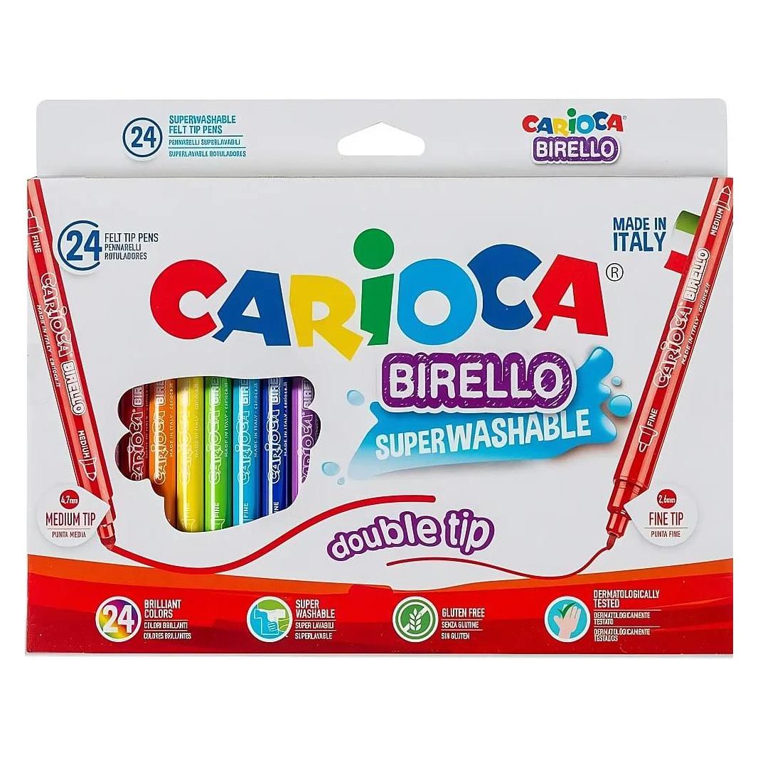 Carioca Fasermaler Birello doppelseitig (24x) (41521)