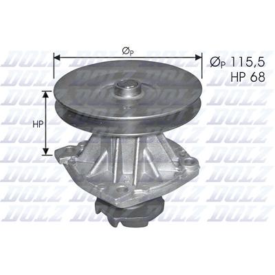 DOLZ Wasserpumpe S135 für Fiat ZASTAVA LANCIA