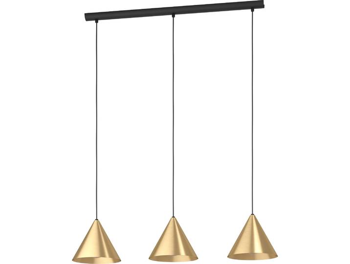 Narices Lustre contemporain 3 lumières acier noir