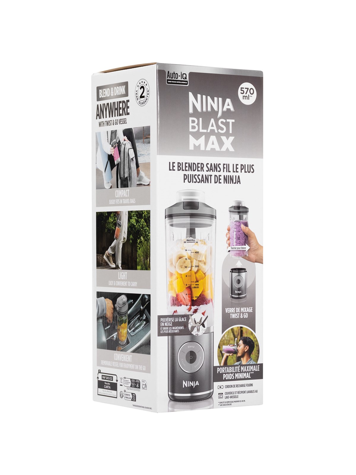Ninja Mixer Blast Max BC251EUGY - blender - grey
