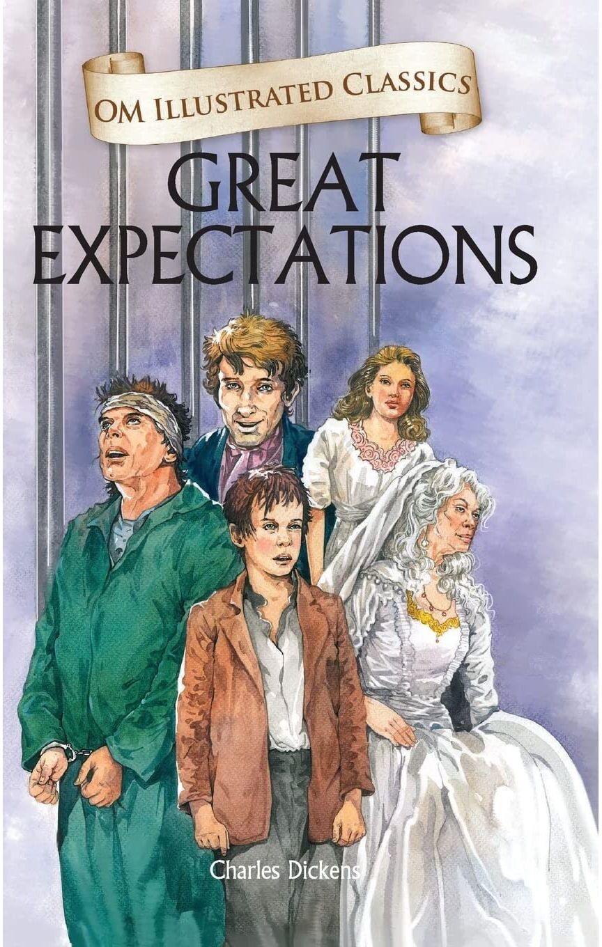 OM Books International Great Expectations (Illustrated Classics) by Charles Dickens – OM Illustrated Edition Classic Novel