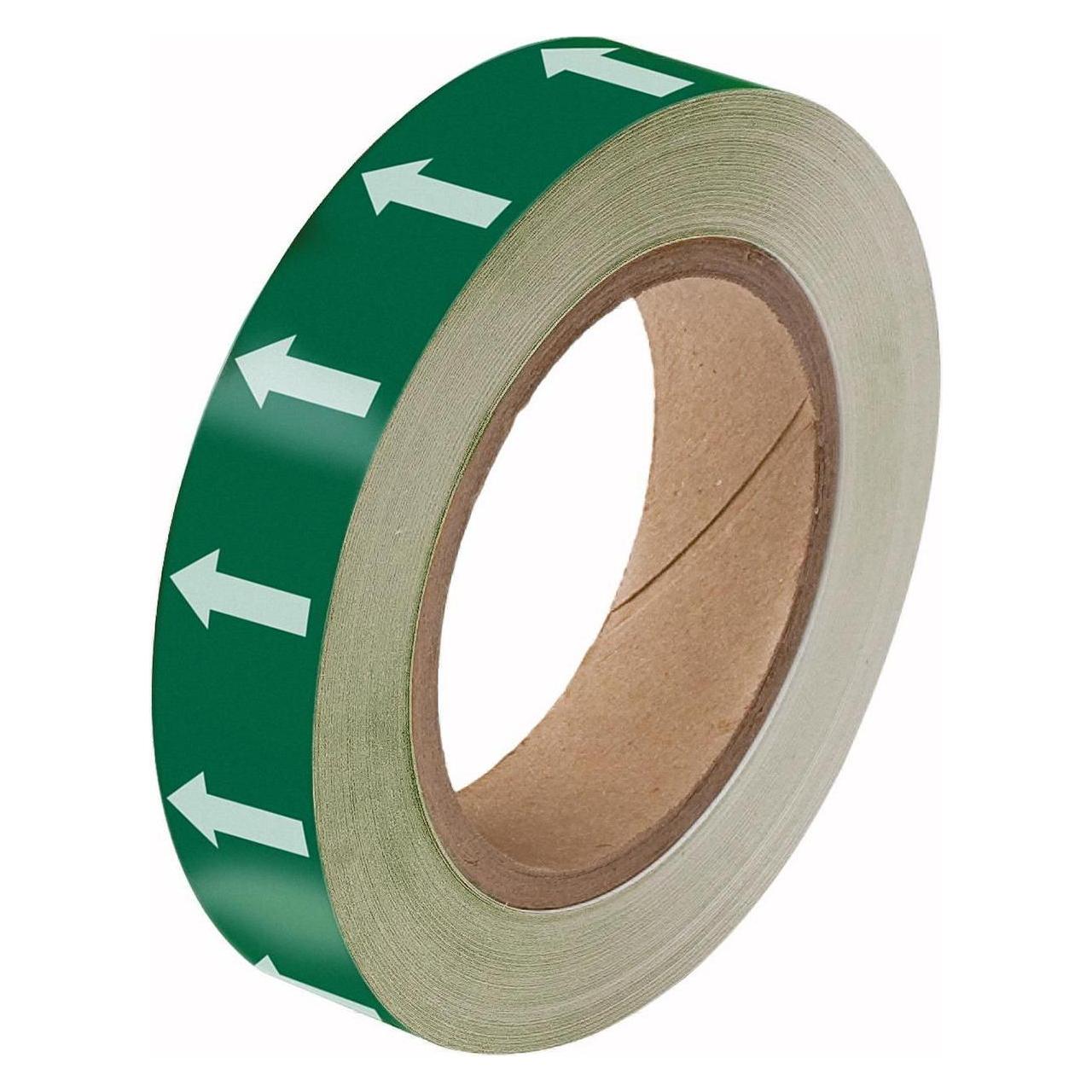 Brady Markierungsband mit Richtungspfeilen, 25mm x 33m, Grün/Weiss (275101)