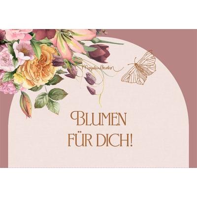 Pop-up-Grußkarte – Blumen