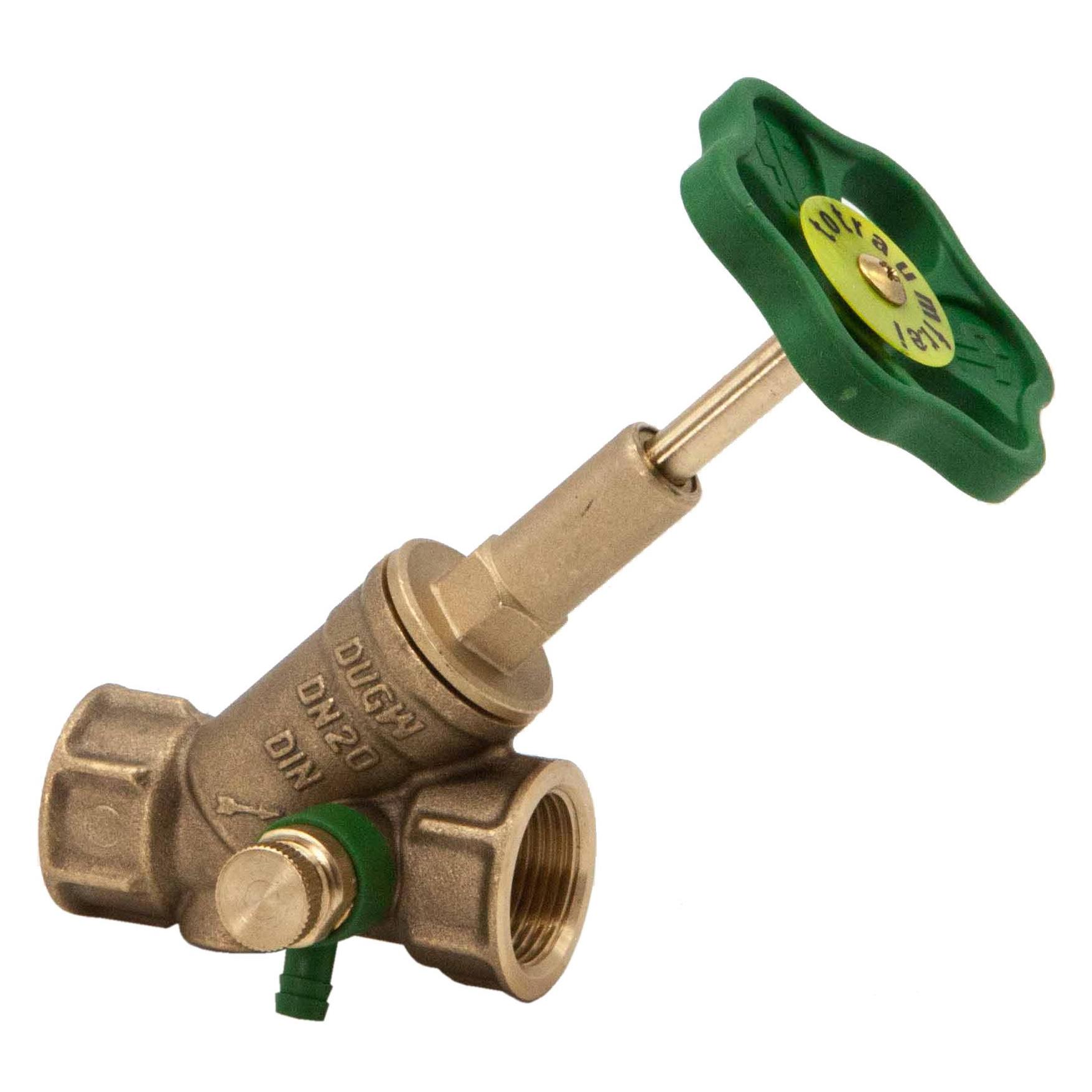 Schlosser Schlösser Freistromventil 1510 DN 20, Rp 3/4, m Entleer., steig. Spin. (0015102000001)