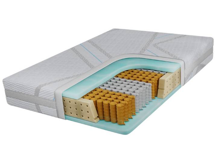Taschenfederkernmatratze COVE, MKS MÖBEL, 19.4 cm hoch, (Pocket-Matratze, Luxusmatratze, Orthopädisch, punktelastisch, atmungsaktiv), 7 Zonen Komfort, beidseitig nutzbar