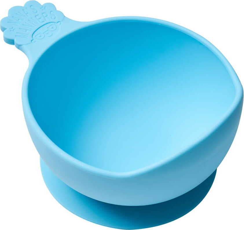 Nana's Manners Siliconen peuterbeker met zuignap en handvat, blauw