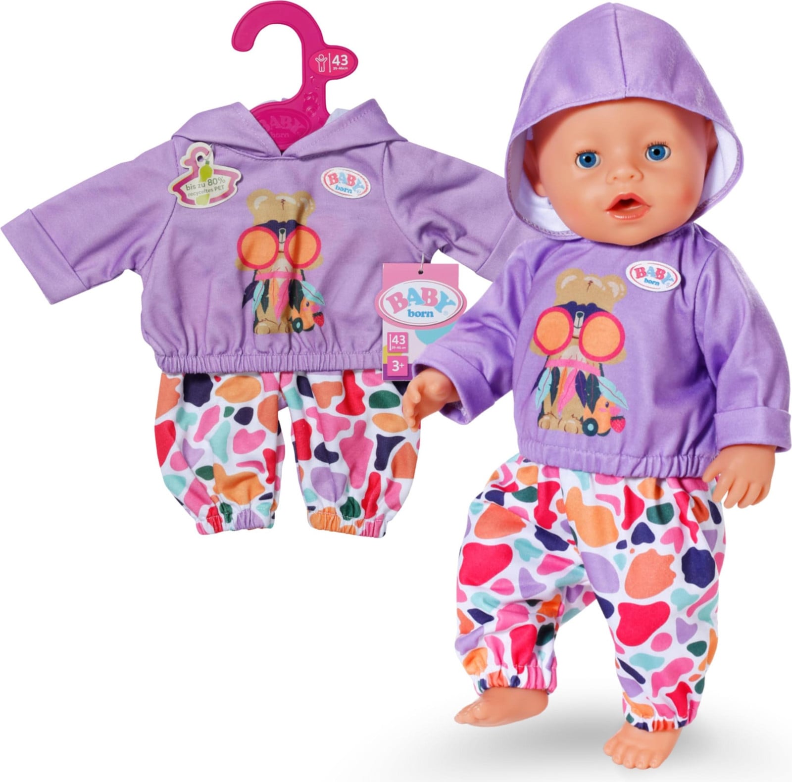 BABY born Hoodie set, 43 cm