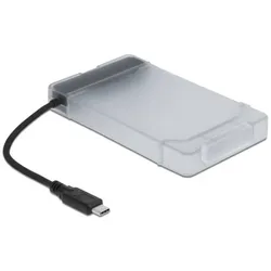 Delock USB Type-C to SATA Converter with 2.5" Protection Cover (2.5"), Festplattengehäuse, Schwarz