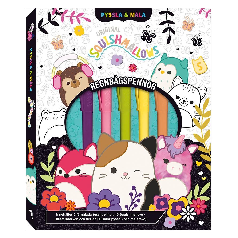 Lind & Co Squishmallows : Pyssla & måla regnbågspennor (9789180386302)