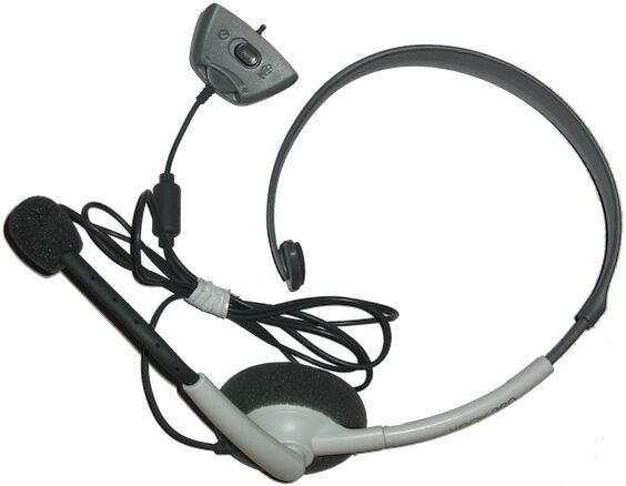 Microsoft Xbox 360 Wired Headset-Wit (Xbox 360) Gebruikt