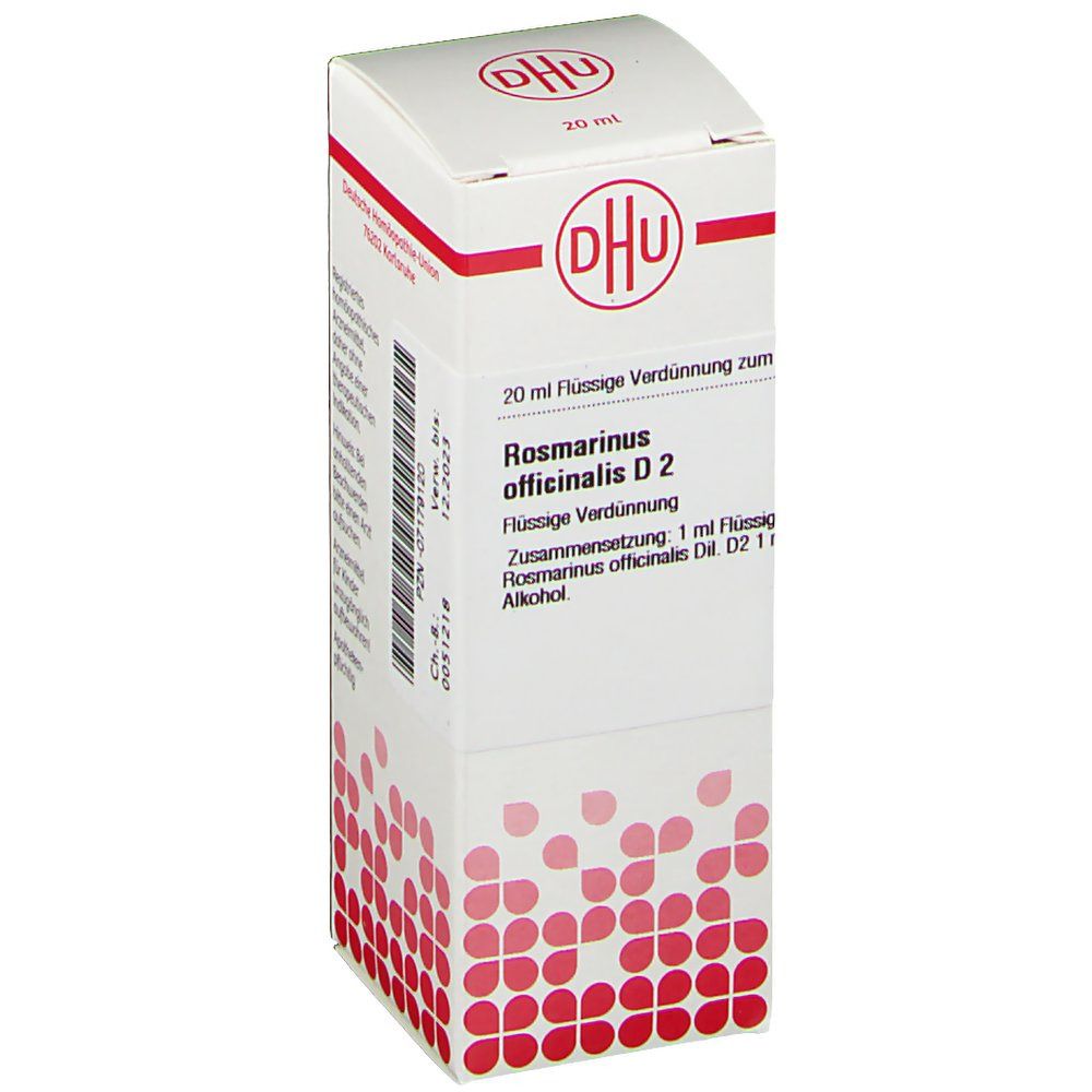 Rosmarinus Officinalis D 2 Dilution 20 ml