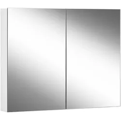 Schneider EASY Spiegelschrank, ohne Beleuchtung, 2 Türen, Bandung links u. rechts, 795x120x700mm, 177.080.00.02, Ausführung: ohne Steckdose
