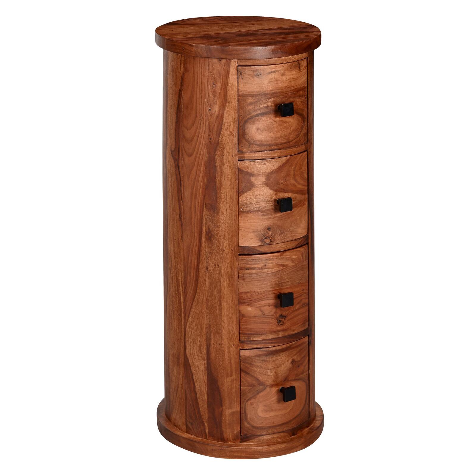 WOHNLING WL6.148 Design Sideboard Sheesham 35 cm x 35 cm x 85 cm