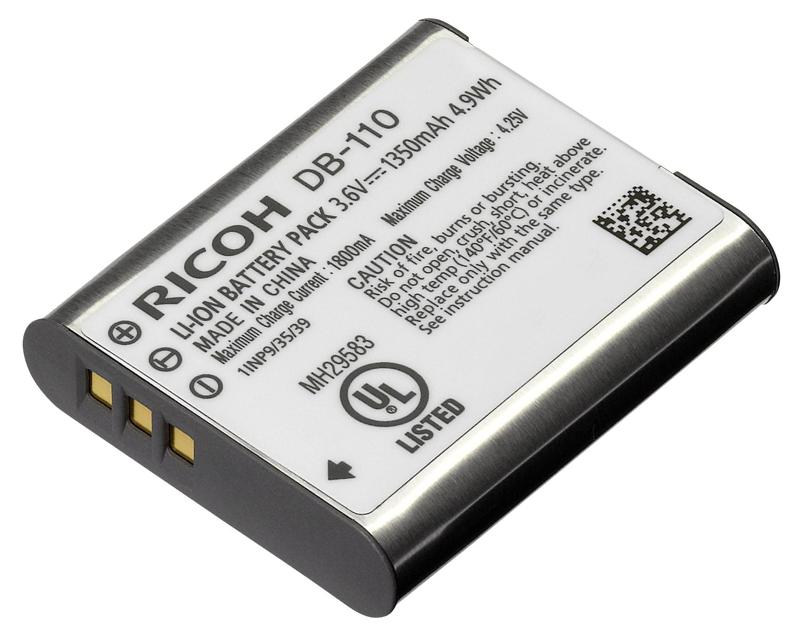 Ricoh DB-110 Lithium-ion (Li-ion) batterij