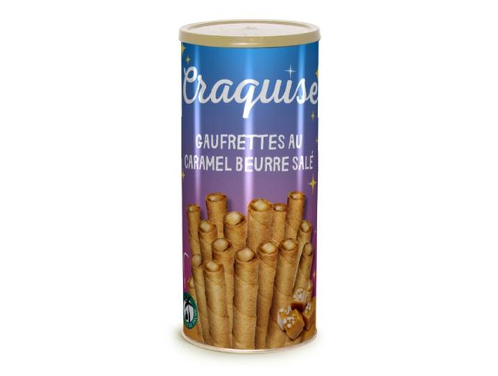 CRAQUISE Gaufrettes Caramel au Beurre Salé, 135 g