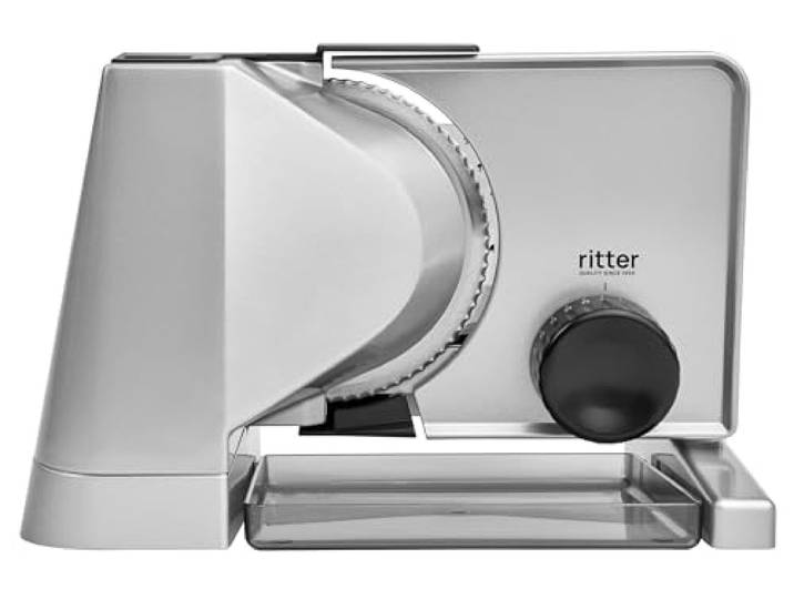 ritter solida 4 Duo Plus, Elektrischer Allesschneider & Brotschneidemaschine aus Vollmetall, Made in Germany