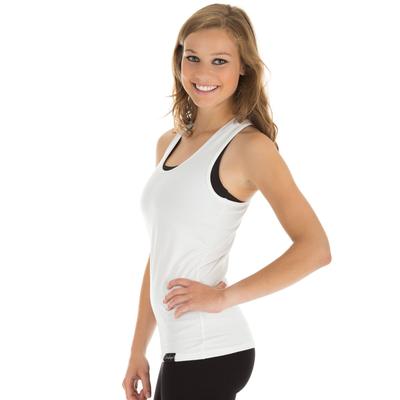 Tanktop WINSHAPE "Cotton Tanktop WVR24", Damen, Gr. XS, weiß, 90% Baumwolle, 10% Elasthan, Rundhals, Tops Tanktop, mit Racerback