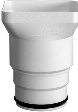 Siphon entonnoir Airfit 50125TS DN 50 - 125, pour tuyau en plastique, en polypropylène