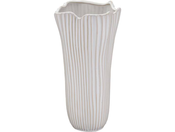 Vase Natural & Feminine Glamour offwhite Keramik H 35 cm - Vase